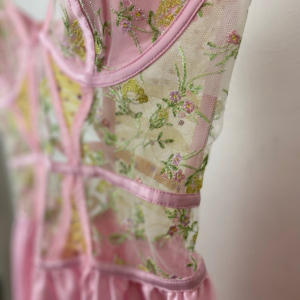 For Love & Lemons Camila Tank Slip Dress - Pastel - Medium - Picture 5 of 11